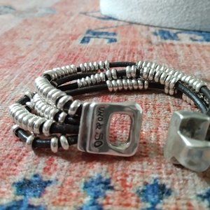Uno de 50 leather bracelet